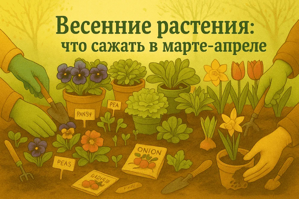 Весенние растения: что сажать в марте-апреле