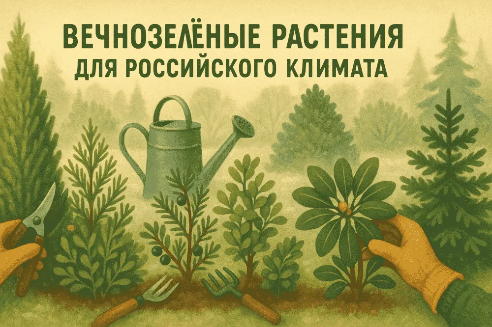 Вечнозелёные растения для российского климата