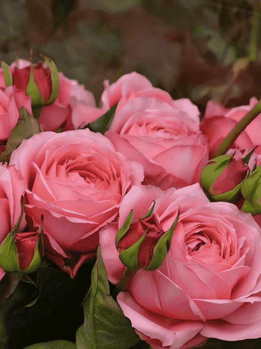 Роза кустовая Romantik antike