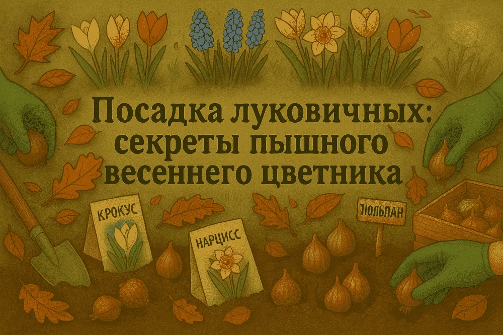 Посадка луковичных осенью: секреты пышного весеннего цветника Посадка луковичных осенью: секреты пышного весеннего цветника